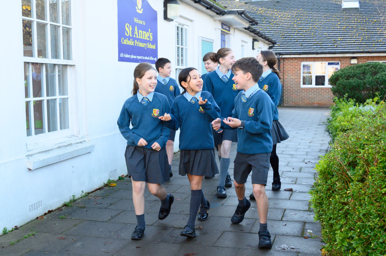 Pupils at St Anne's Catholic Primary School